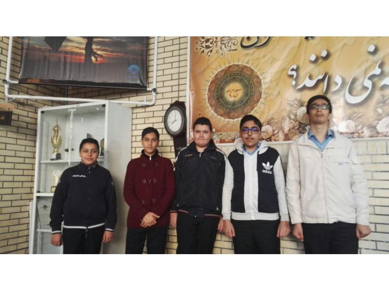 رتبه سوم در مسابقات بدمینتون ناحیه