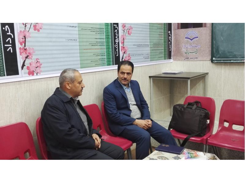 بازدید بازرس آموشی اداره آقای محمدی  04-11-95